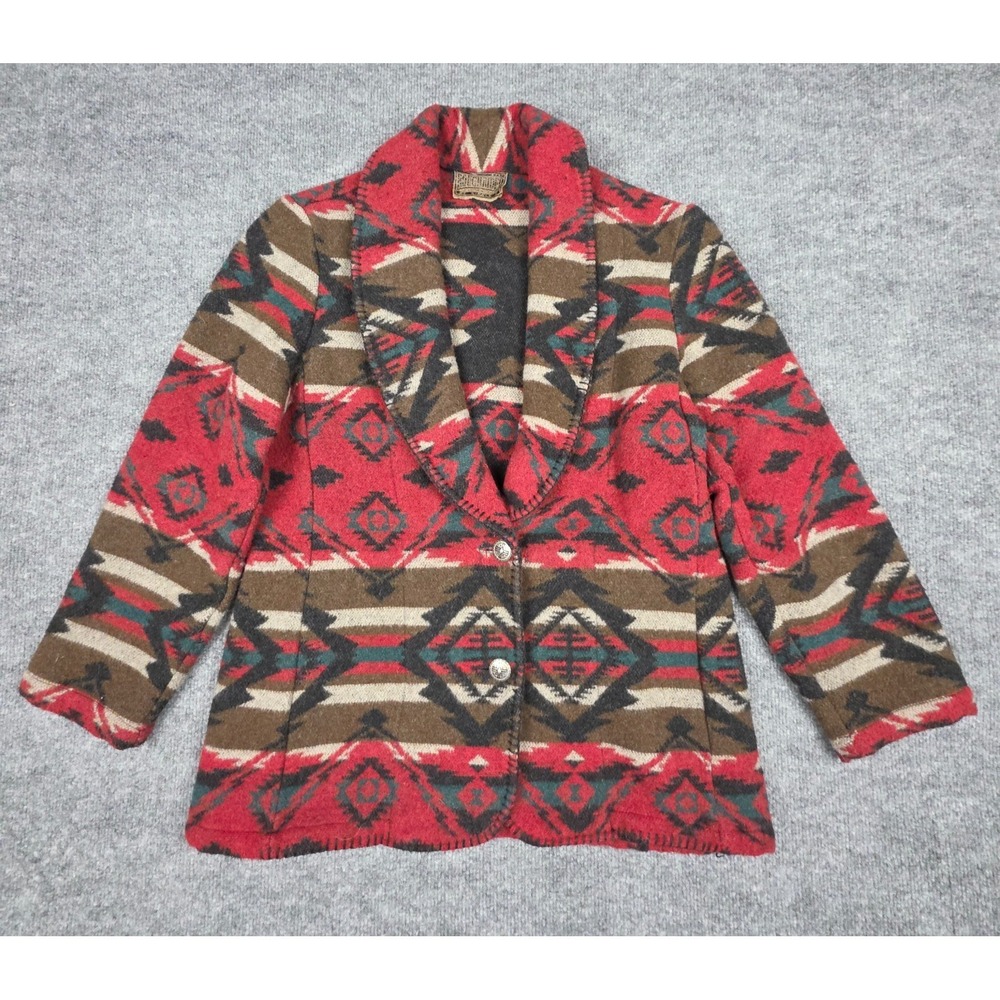 RoughRider Circle T Wool Coat Jacket Women's Medium / Large? Aztec Southwest